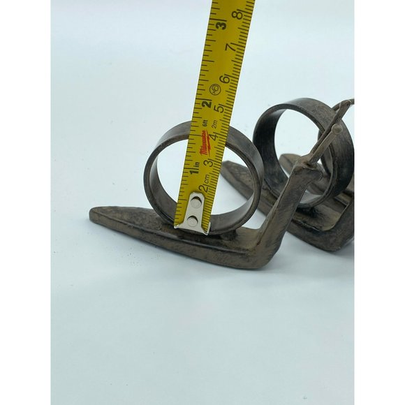 Set of Four Metal Cast Iron Snail Napkin Holders Farmhouse 2.5" H x 1.5" W Retro - Picture 7 of 11
